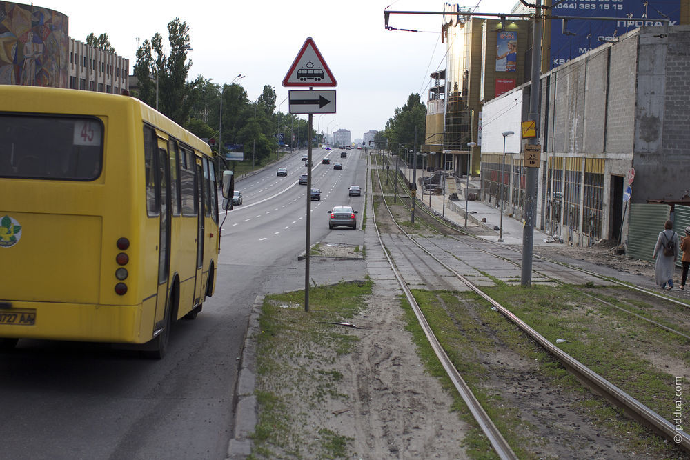 Фотография 2, Знак 1.20 Пересечение с трамвайными путями